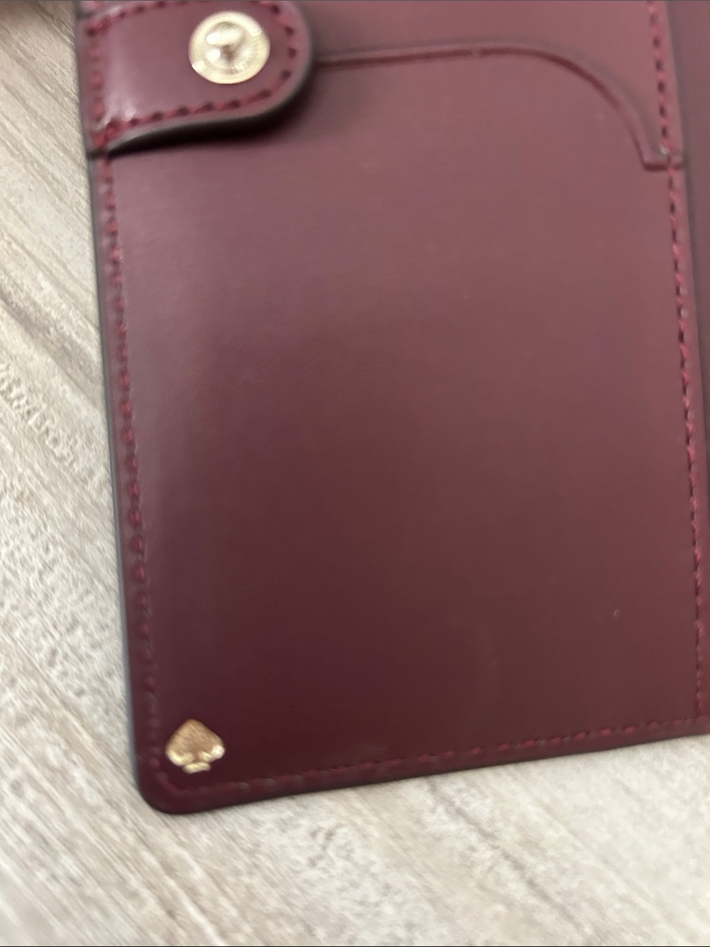 kate spade Cameron large billfold Burgundy Saffiano Wallet NWOT - Picture 6 of 9